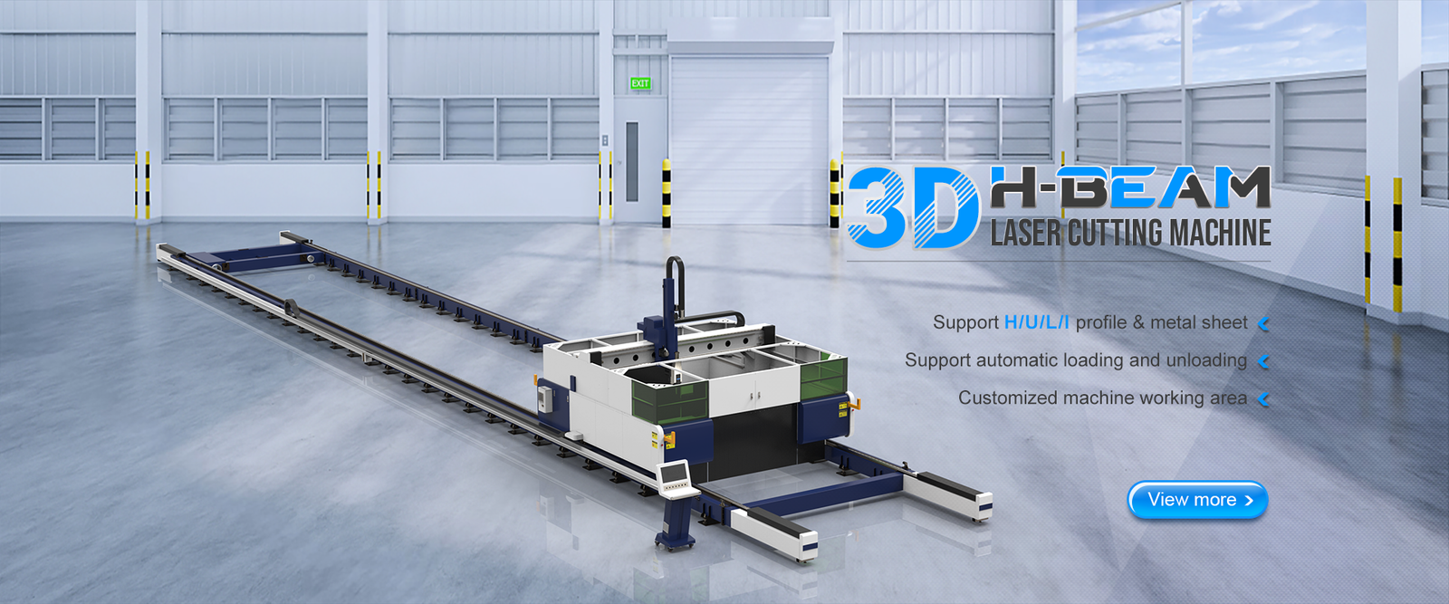 H Beam Profile Laser Cutting Machine